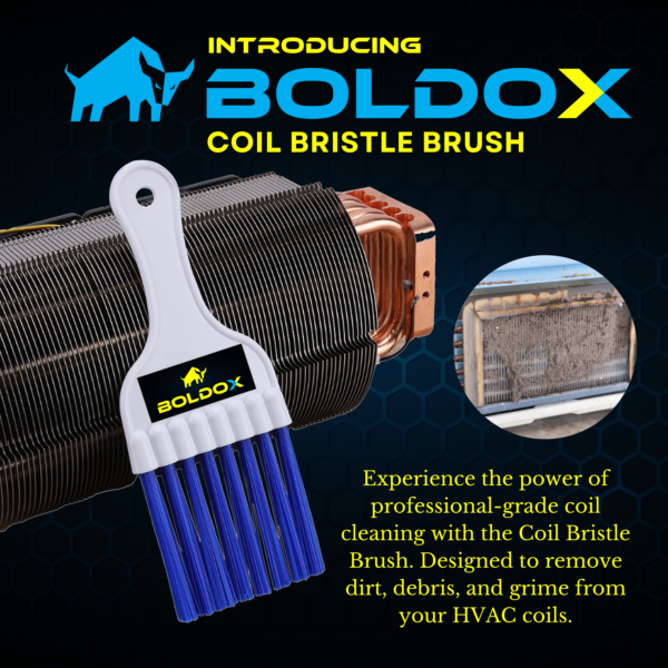 Avoid expensive HVAC service calls when you can easily sweep away dust, dirt, and debris using your Coil-Cleaning Brush to unclog blockages during your air conditioning cleaning routine!